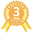 3 Year Warranty