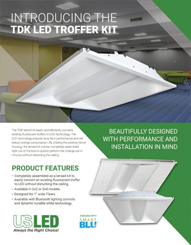 TDK LED Troffer Kit Sell Sheet